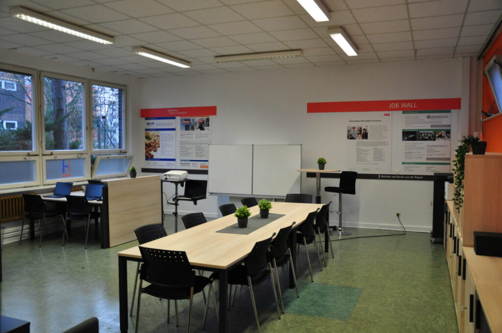 Die Räumlichkeiten der Talent Company der Hermann-von-Helmholtz Schule in Berlin