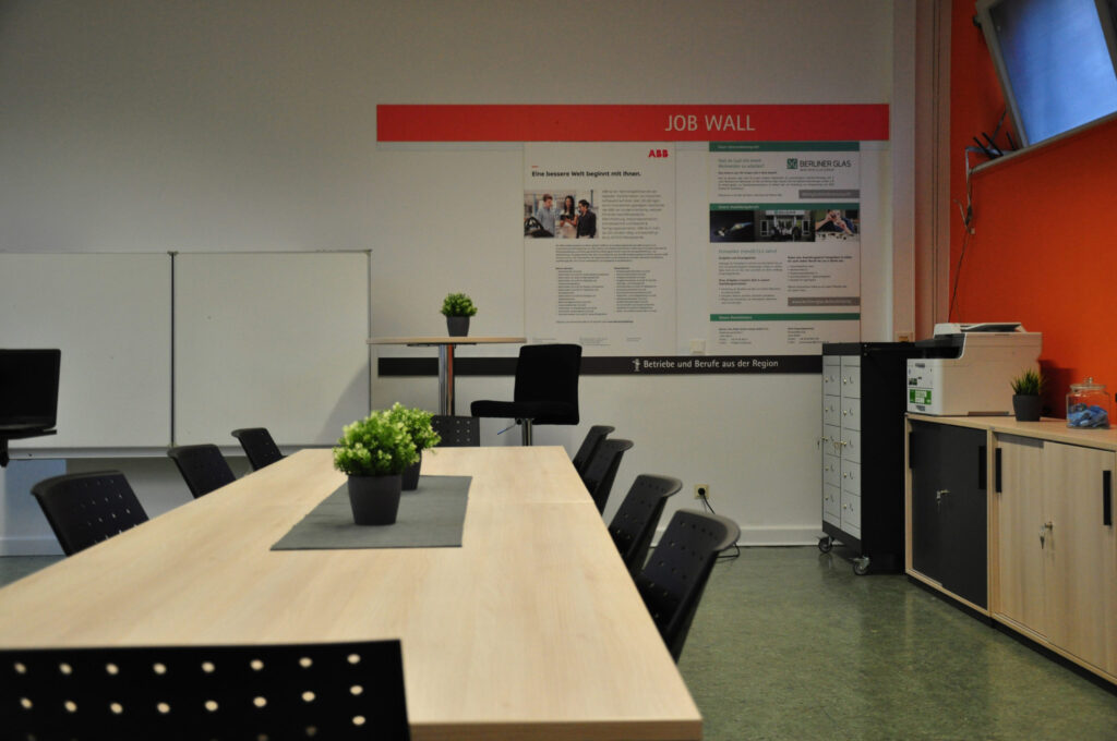 Die Räumlichkeiten der Talent Company der Hermann-von-Helmholtz Schule in Berlin