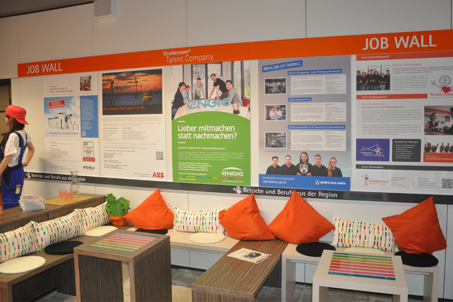 Lounge-Ecke der Talent Company an der IGMH Mannheim